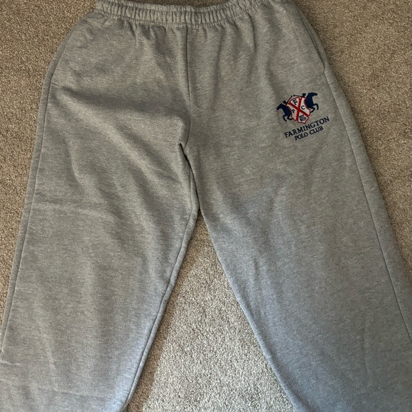 NWOT Custom Embroidered Farmington Polo Club Sweatpants. - Picture 2 of 3